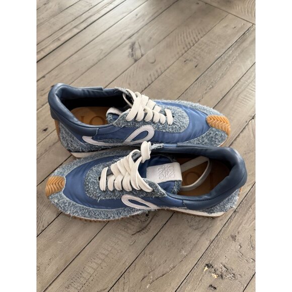 LOEWE Flow Runner Raw Denim Sneakers Size 38 8 NWOB! - Picture 10 of 11